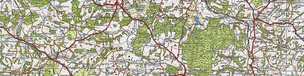 Old map of Stonecrouch in 1920