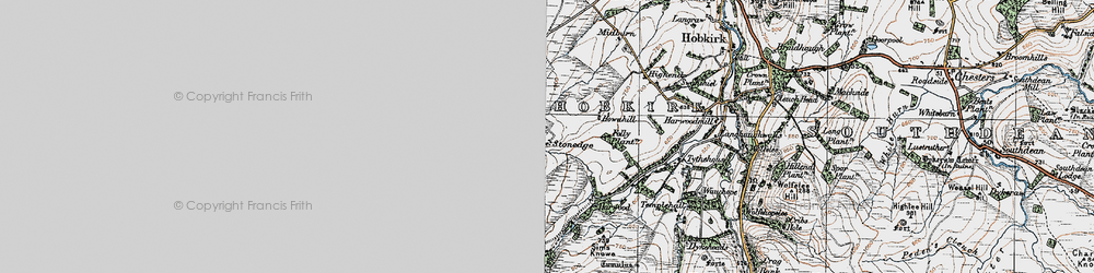 Old map of Berryfell Hill in 1926