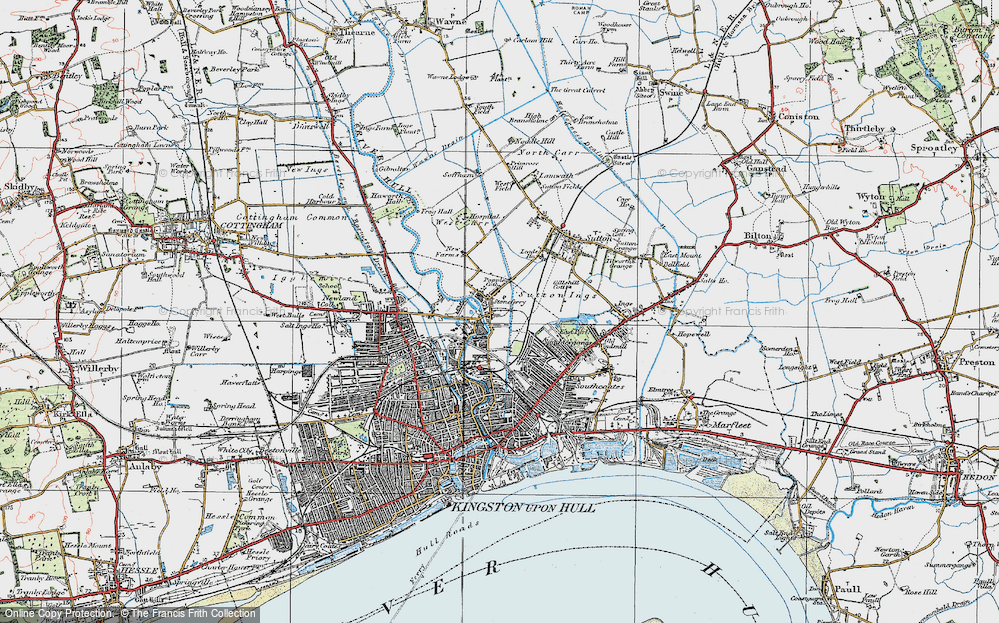 Old Map of Stoneferry, 1924 in 1924