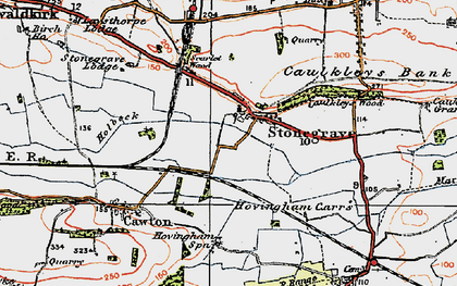 Old map of Stonegrave in 1925