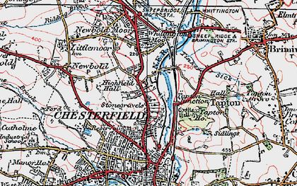 Old map of Stonegravels in 1923