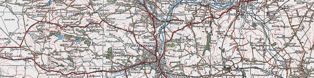 Old map of Stonegravels in 1923