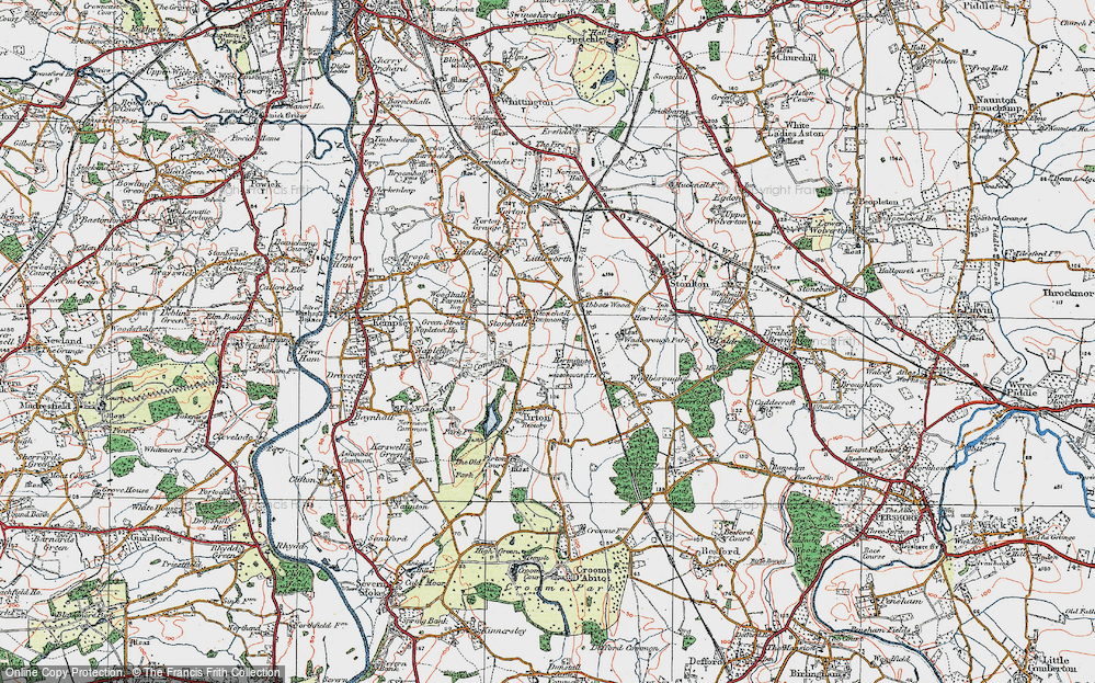 Old Map of Stonehall, 1920 in 1920
