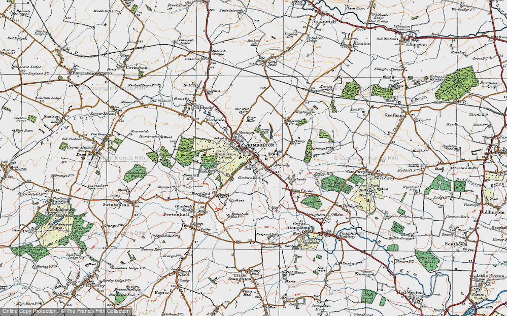 Old Map of Stonely, 1919 in 1919