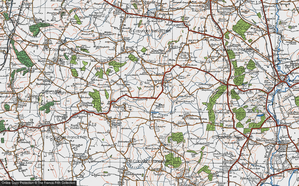 Old Map of Stonepits, 1919 in 1919