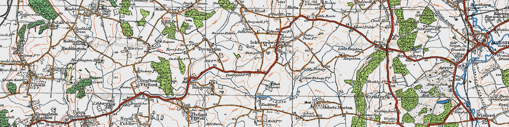 Old map of Stonepits in 1919