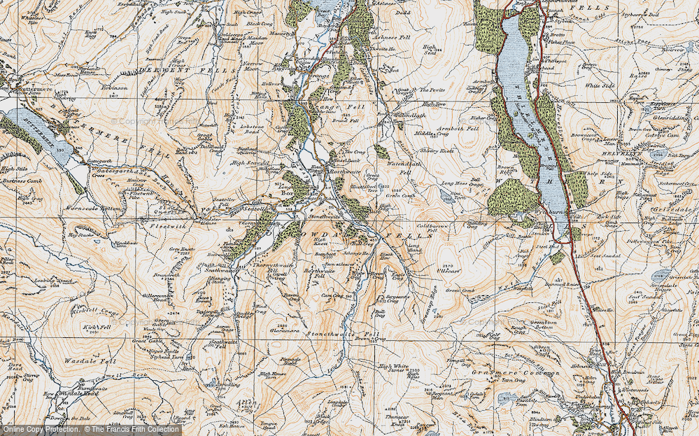 Old Map of Stonethwaite, 1925 in 1925