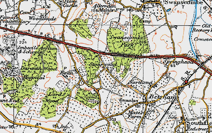 Old map of Stonewood in 1920