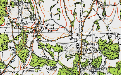 Old map of Stony Batter in 1919