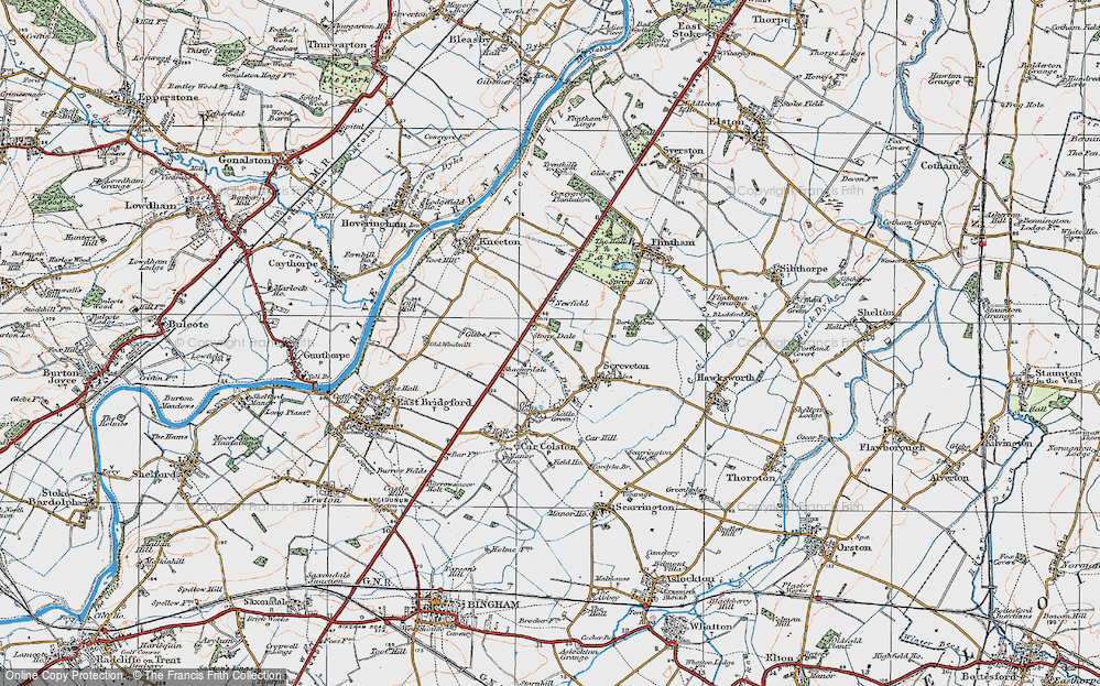 Old Map of Stony Dale, 1921 in 1921