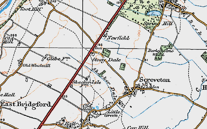Old map of Stony Dale in 1921