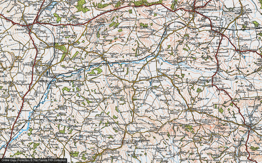 Old Map of Stony Knaps, 1919 in 1919