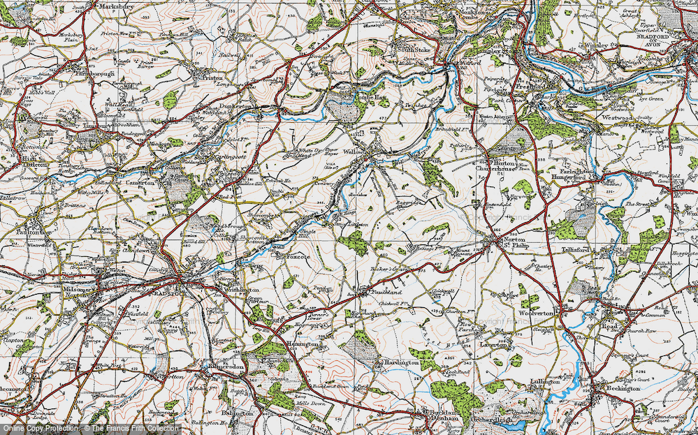 Old Map of Stony Littleton, 1919 in 1919