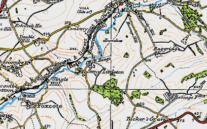 Old map of Stony Littleton in 1919