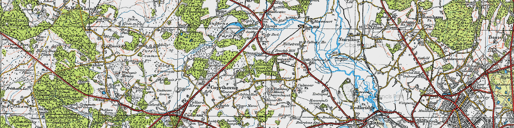 Old map of Stonyford in 1919