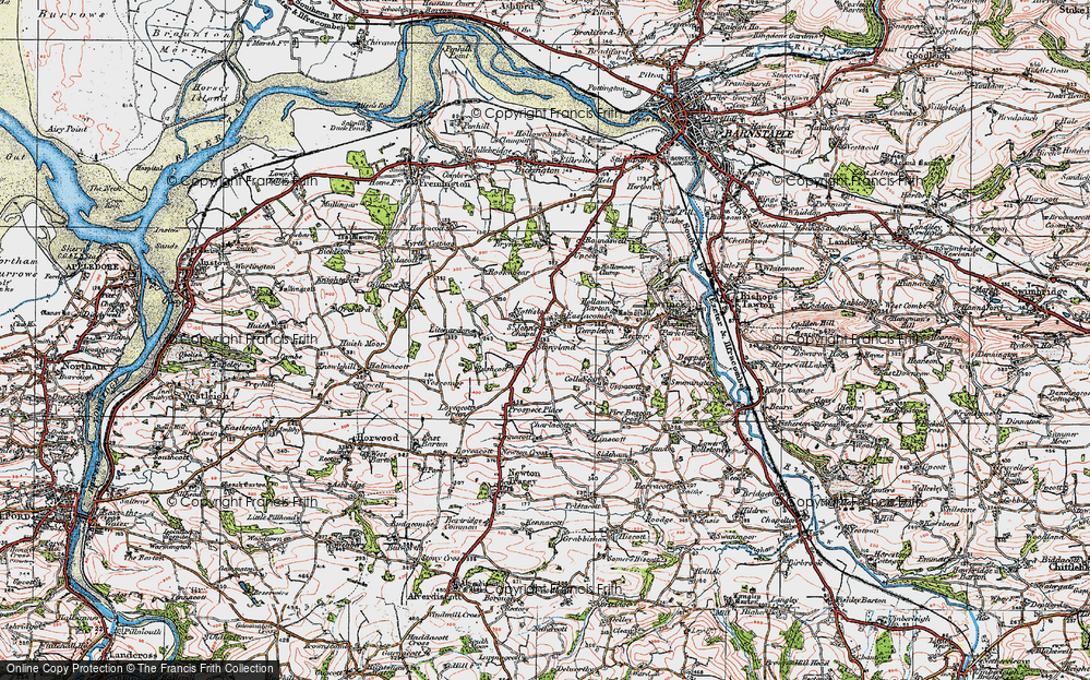 Old Map of Stonyland, 1919 in 1919