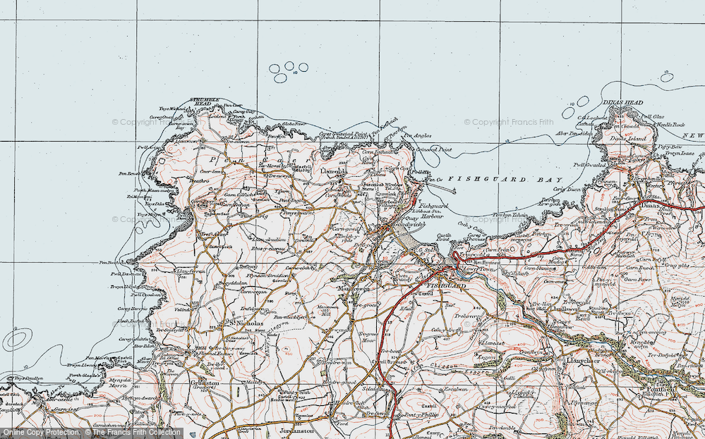 Old Map of Stop-and-Call, 1923 in 1923