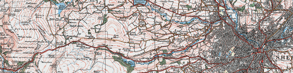 Old map of Stopes in 1923