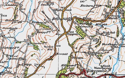 Old map of Birch Hill in 1919