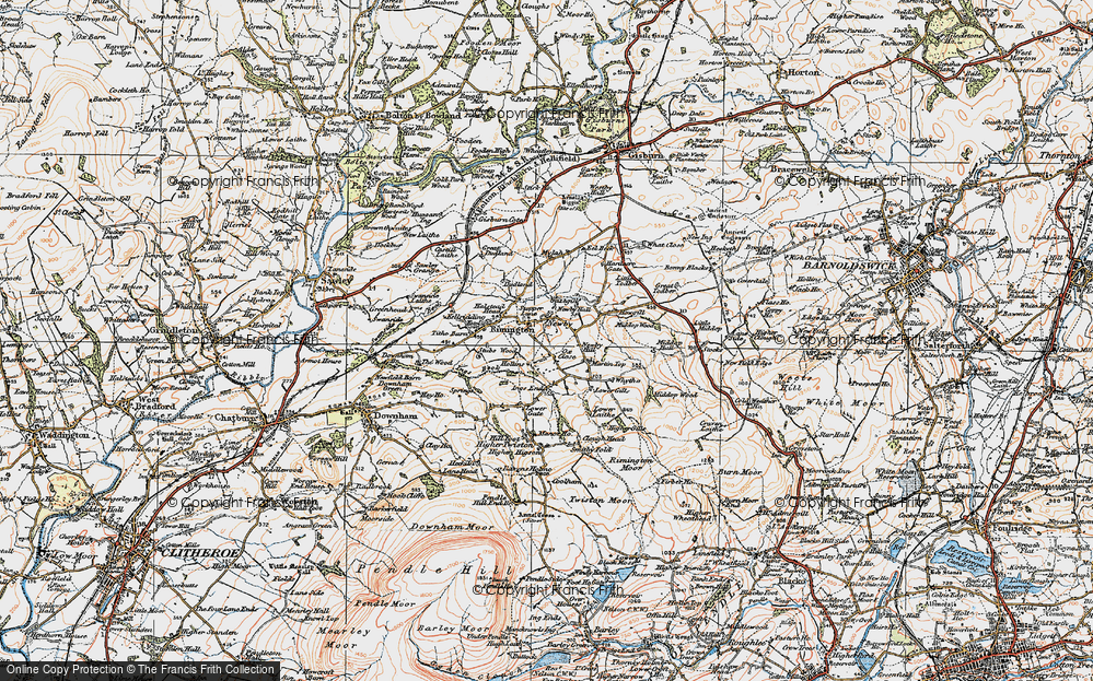 Old Map of Stopper Lane, 1924 in 1924