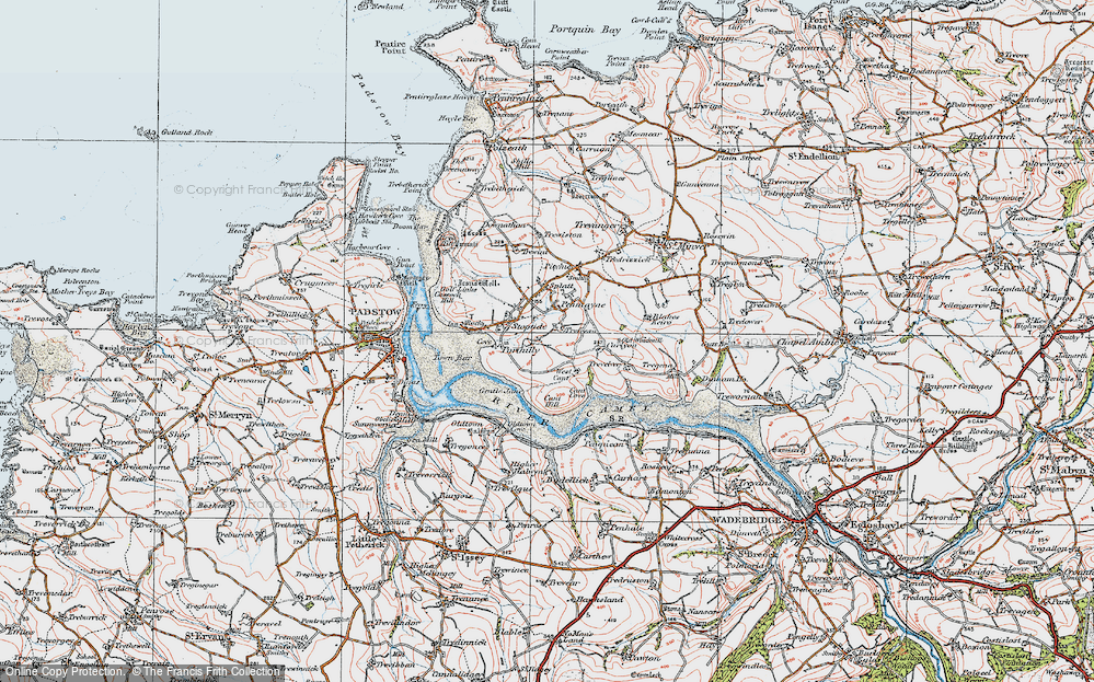 Old Map of Stoptide, 1919 in 1919