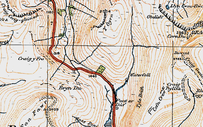 Old map of Blaenglyn in 1923