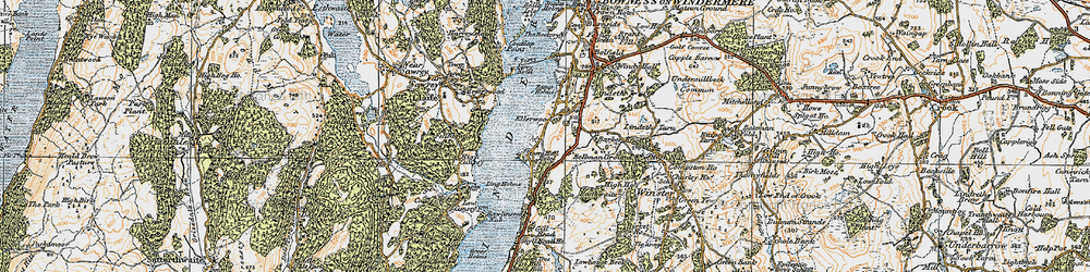Old map of Storrs in 1925