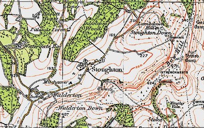 Old map of Stoughton in 1919