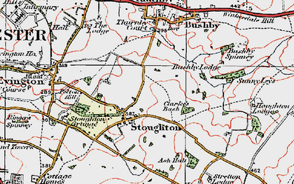 Old map of Stoughton in 1921