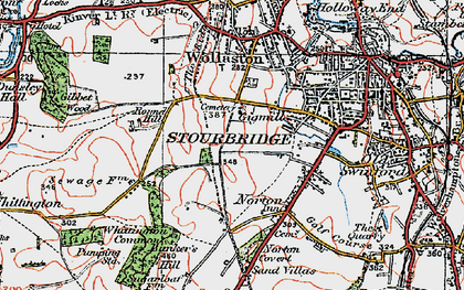 Old map of Stourbridge in 1921