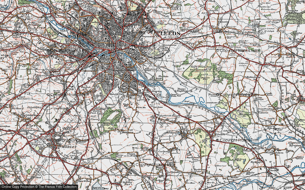 Old Map of Stourton, 1925 in 1925