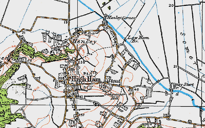 Old map of Broadacre in 1919