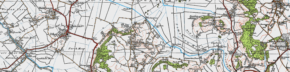 Old map of Broadacre in 1919
