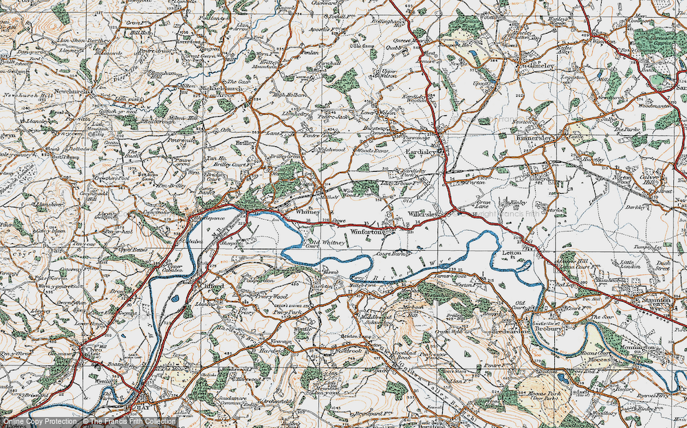 Old Map of Stowe, 1919 in 1919