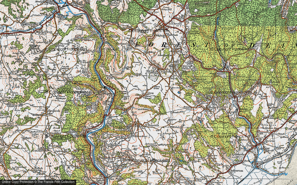 Old Map of Stowe, 1919 in 1919
