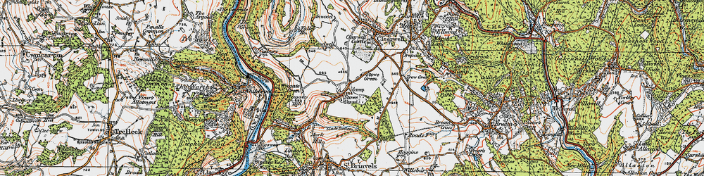 Old map of Stowe in 1919