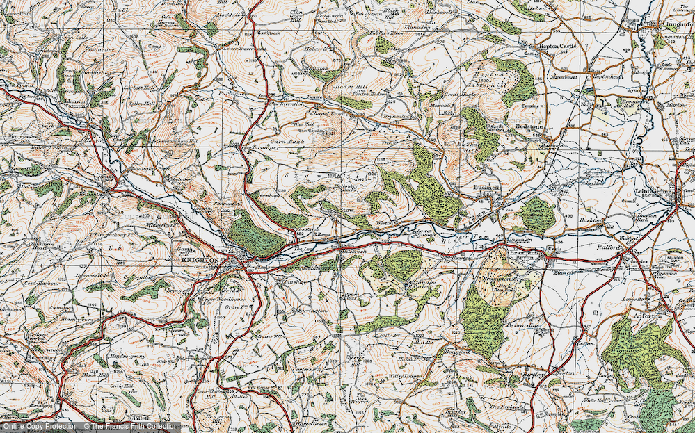 Old Map of Stowe, 1920 in 1920