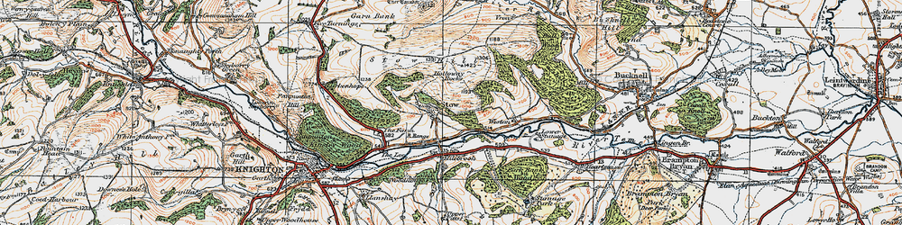 Old map of Stowe in 1920