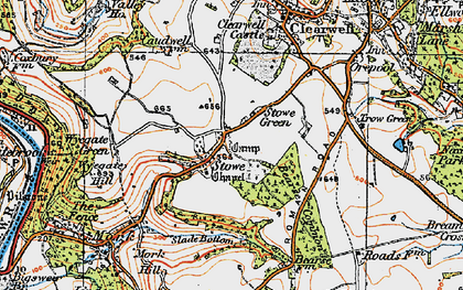 Old map of Stowe Green in 1919