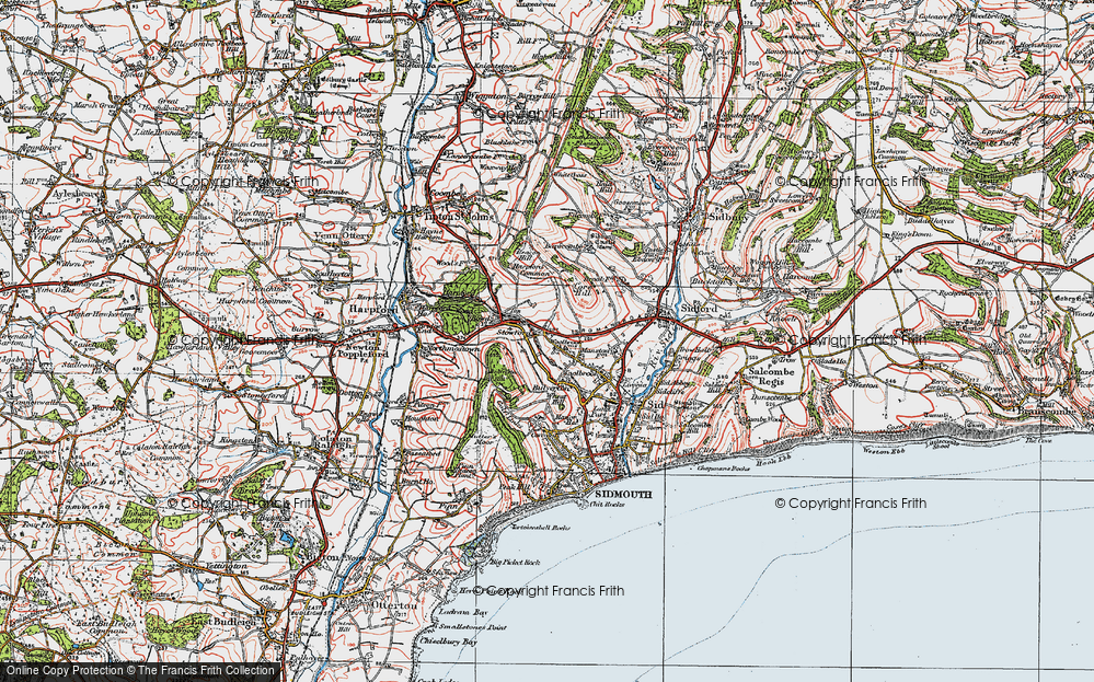 Old Map of Stowford, 1919 in 1919