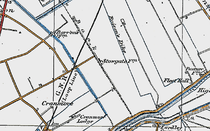 Old map of Stowgate in 1922