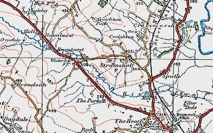 Old map of Stramshall in 1921