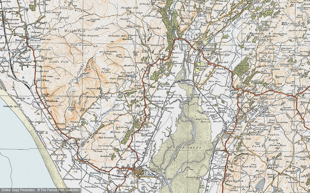 Old Map of Strands, 1925 in 1925
