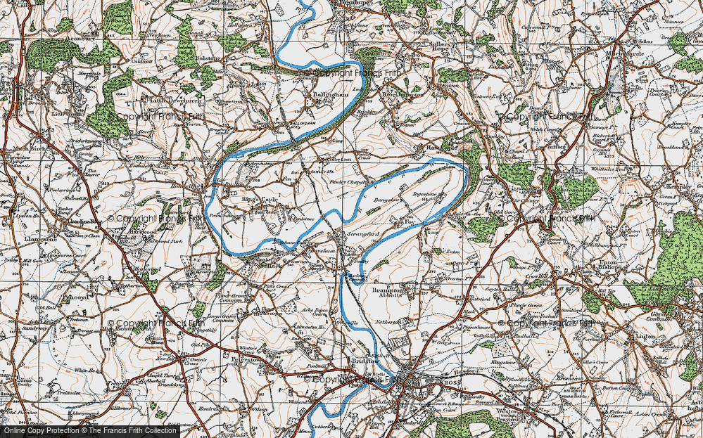Old Map of Strangford, 1919 in 1919