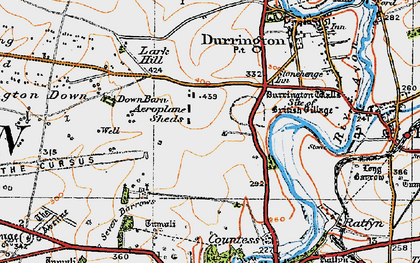 Old map of Strangways in 1919