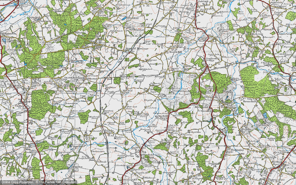 Old Map of Stratfield Saye, 1919 in 1919
