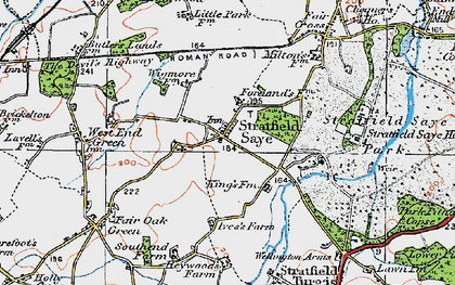 Old map of Stratfield Saye in 1919