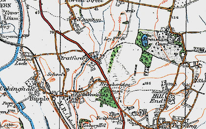 Old map of Brockeridge Common in 1920