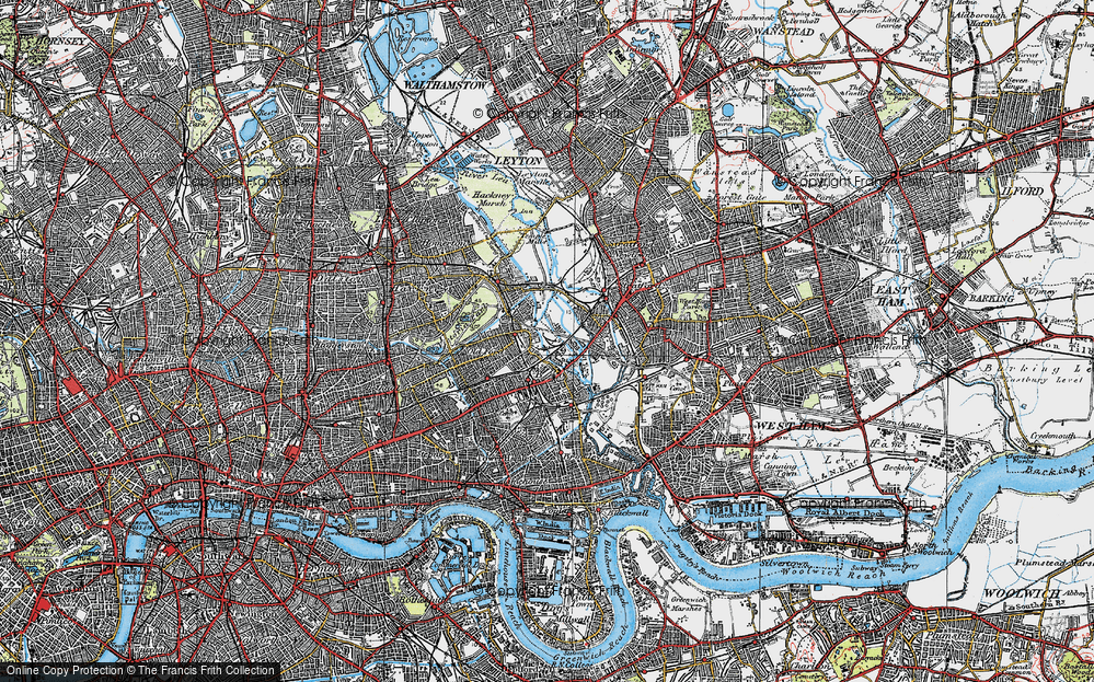 Old Map of Stratford Marsh, 1920 in 1920