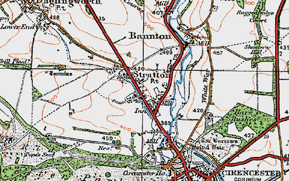 Old map of Stratton in 1919